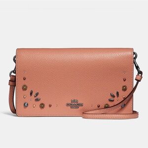 COACH Hayden Foldover Crossbody Clutch with Prairie Rivets Detail